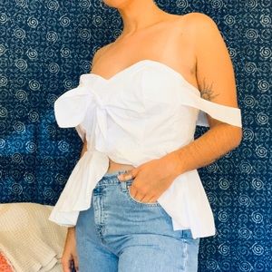 BooHoo White Top with Tags